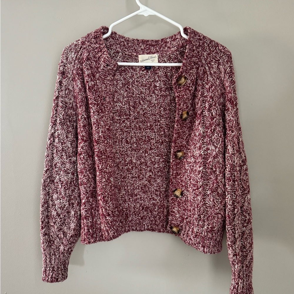 Universal Thread Women's Burgundy Cardigan